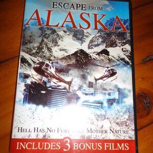 DVD ESCAPE FROM ALASKA (INCLUDES 3 BONUS FILMS) In Original Case